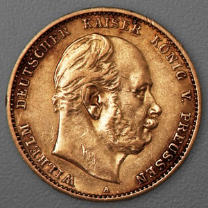 Goldmünze 10 Mark "Wilhelm I." 1880-A J.245 (Preußen) - Hauptansicht