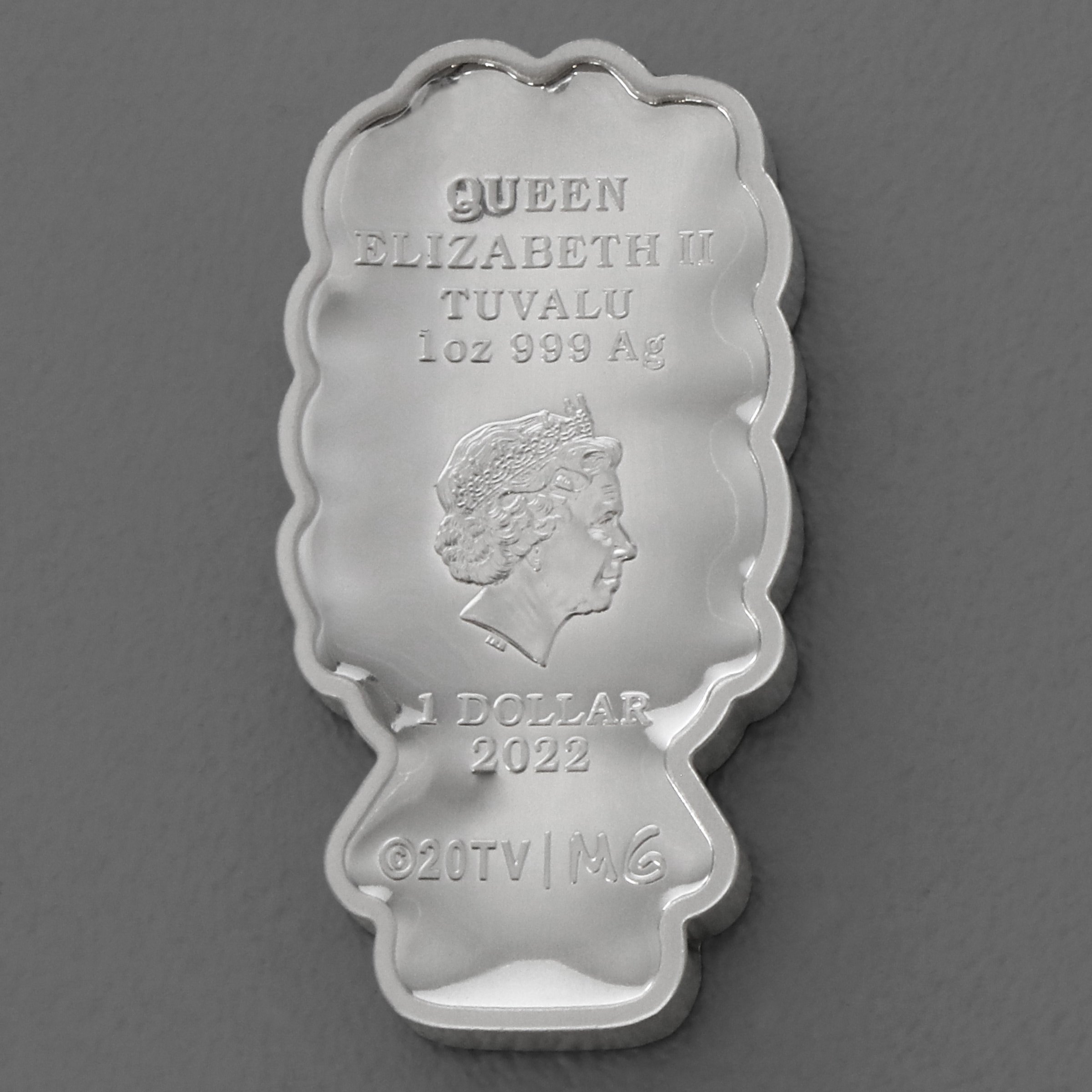 Silbermünze 1oz "Marge Simpson" 2022 (koloriert) Minted Mini – The Simpsons 19% (Tuvalu) - Detailansicht 1