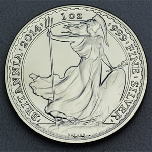 Silbermünze 1oz "Britannia" 2014 (Großbritannien) - Hauptansicht