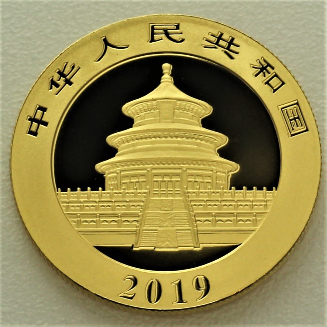 Goldmünze 15g "Panda" 2019 (China) - Detailansicht 1