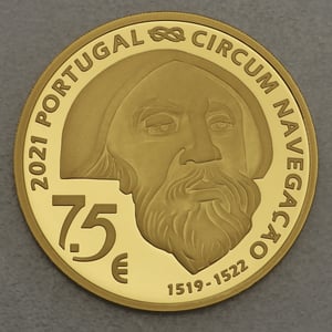 Goldmünze 7,5 Euro "Mactan 1521" 2021 500. Jahrestag Weltumsegelung (Portugal) - Miniaturansicht 2