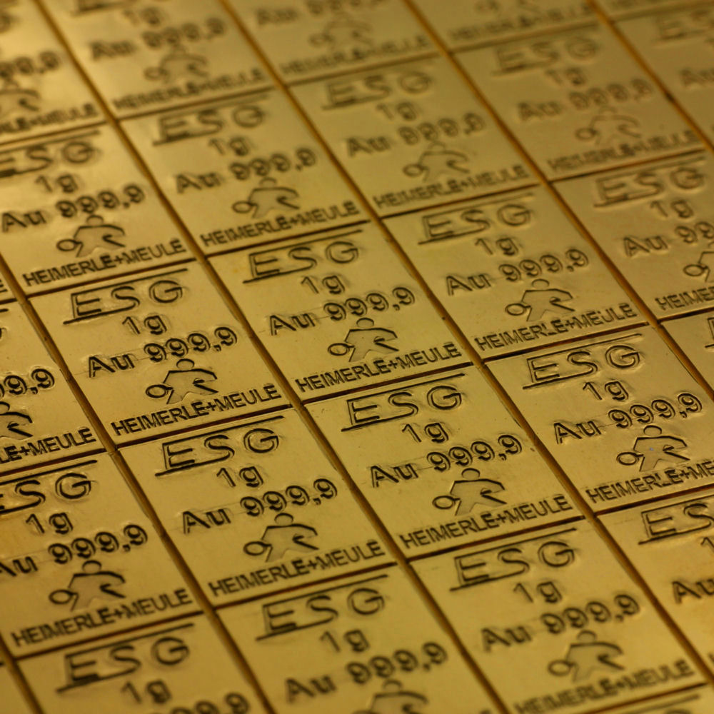 Goldtafel 100x 1g (Heimerle+Meule) - Detailansicht 3