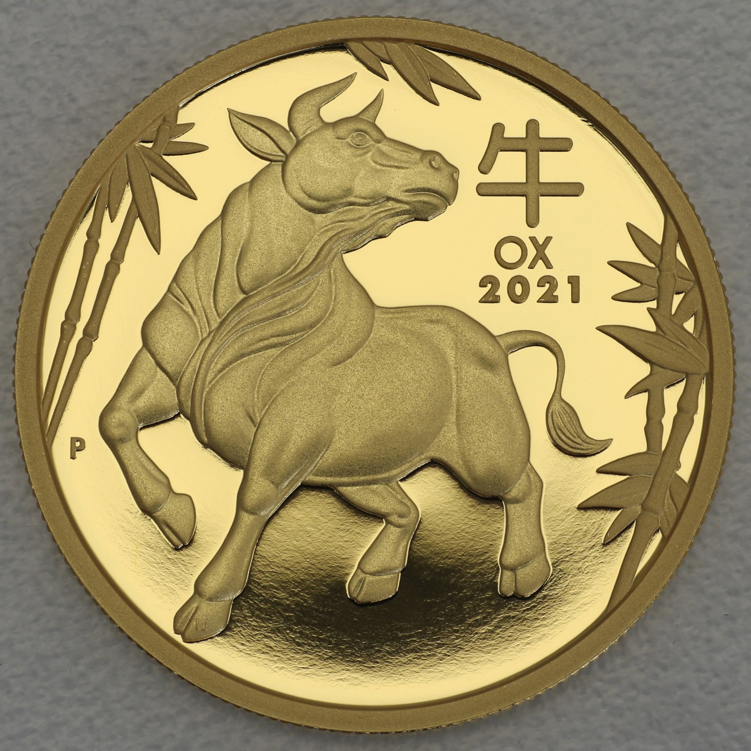 Goldmünze 1oz "Ochse" 2021 (PP) Lunar III – Year of the Ox (Australien) - Hauptansicht
