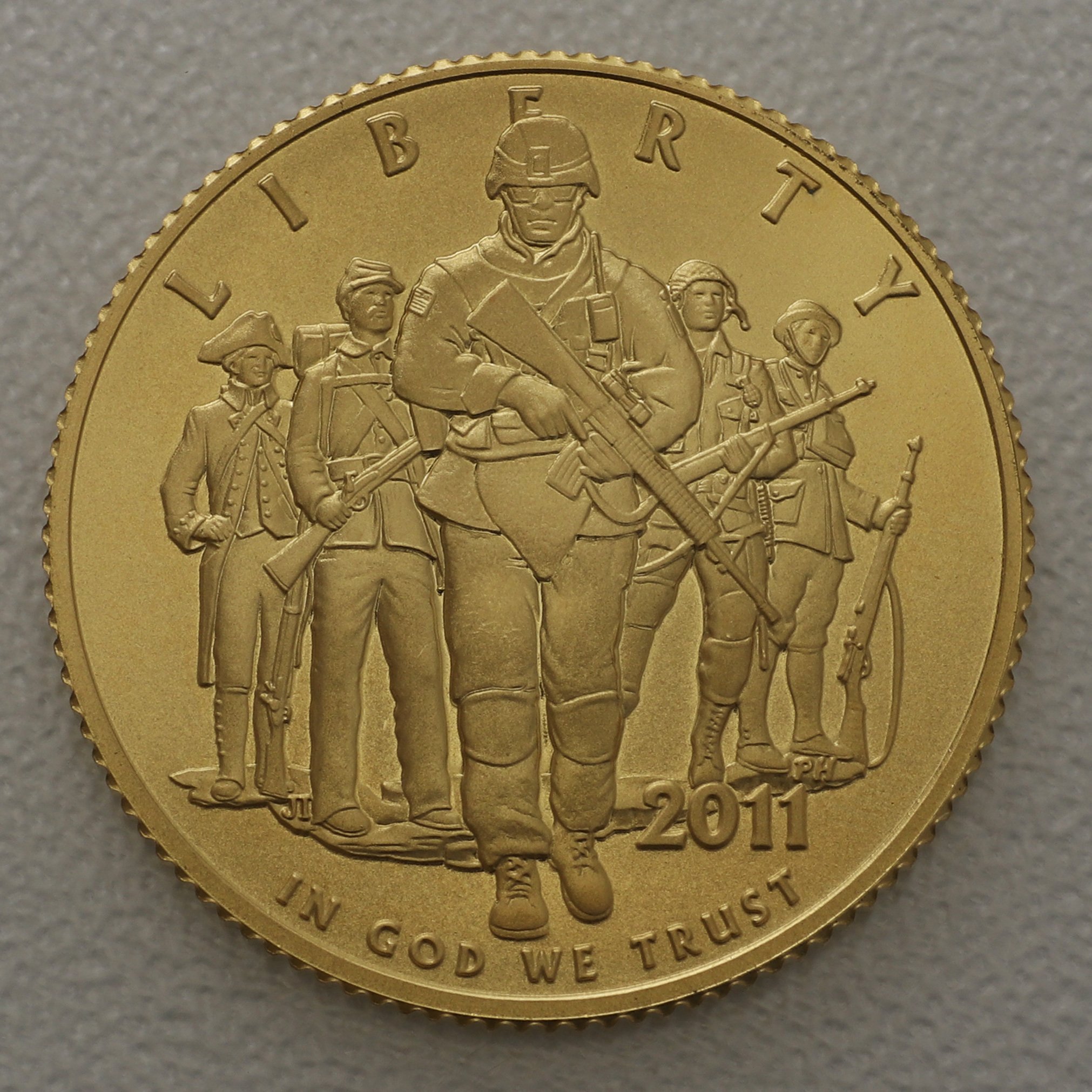 Goldmünze 5 Dollar "US Army" 2011 (USA) - Hauptansicht