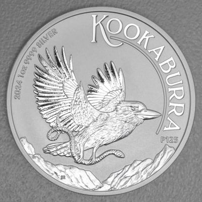 Silbermünze 1oz "Kookaburra" 2024 diff. (Australien) - Miniaturansicht 1