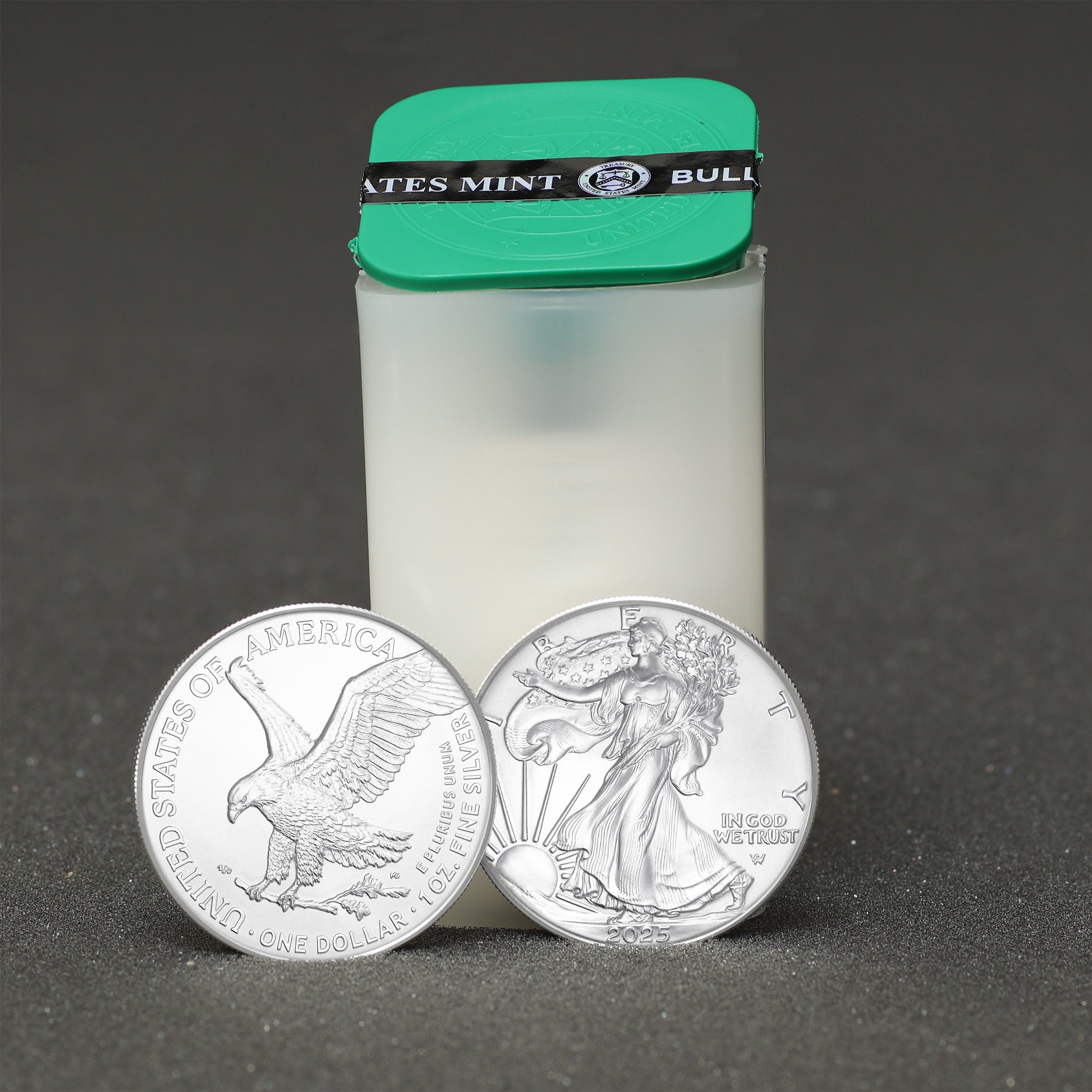 Silbermünze 20 x 1oz "American Eagle" aktueller Jahrgang Tube diff. (USA) - Hauptansicht