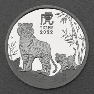 Silbermünze 2oz "Tiger" 2022 (PP) Lunar III – Year of the Tiger (Australien) - Hauptansicht