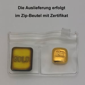 Goldbarren 1oz "Goldknuffel" Au-Gussbarren - Miniaturansicht 3