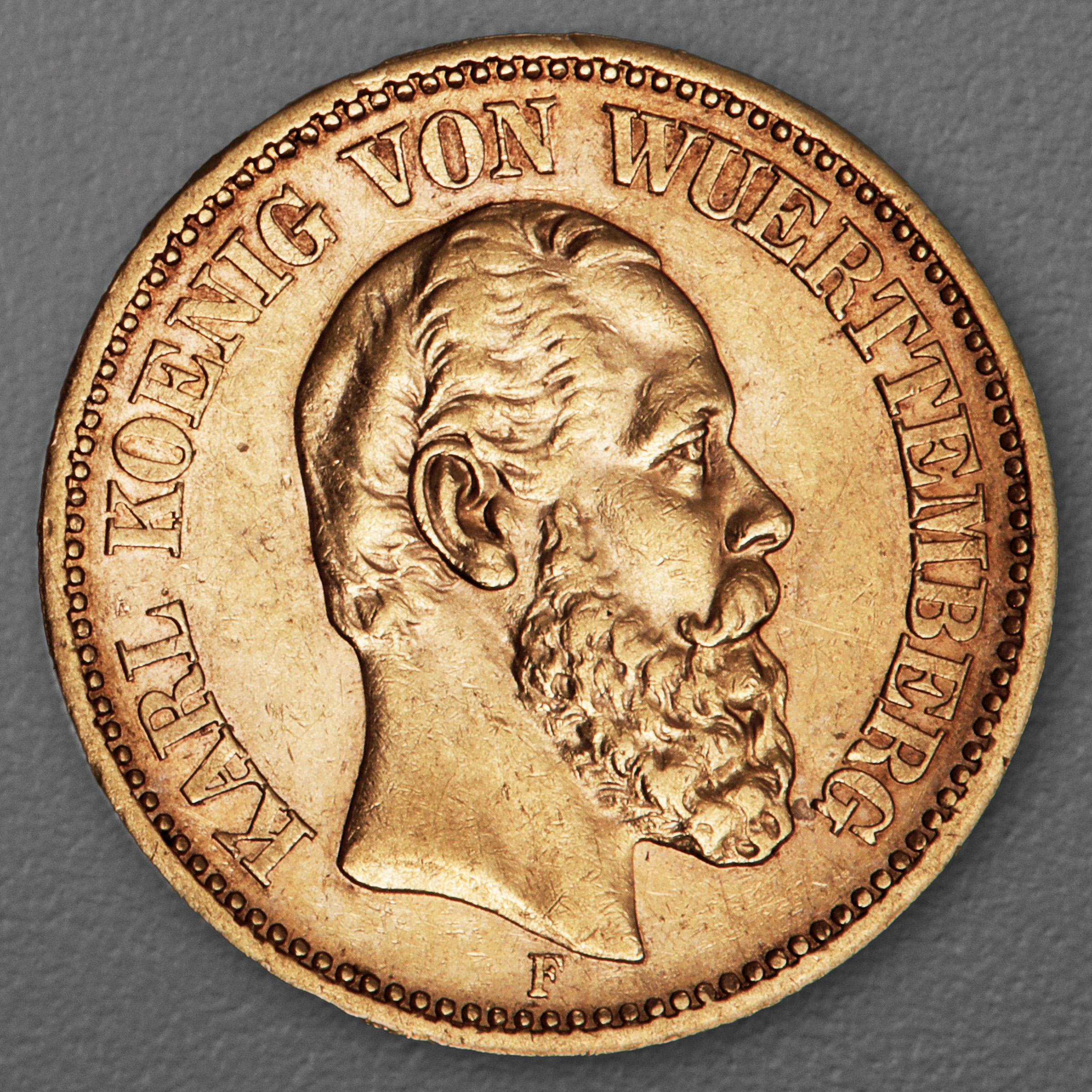 Goldmünze 20 Mark "Karl" 1872-F J.290 (Württemberg) - Hauptansicht