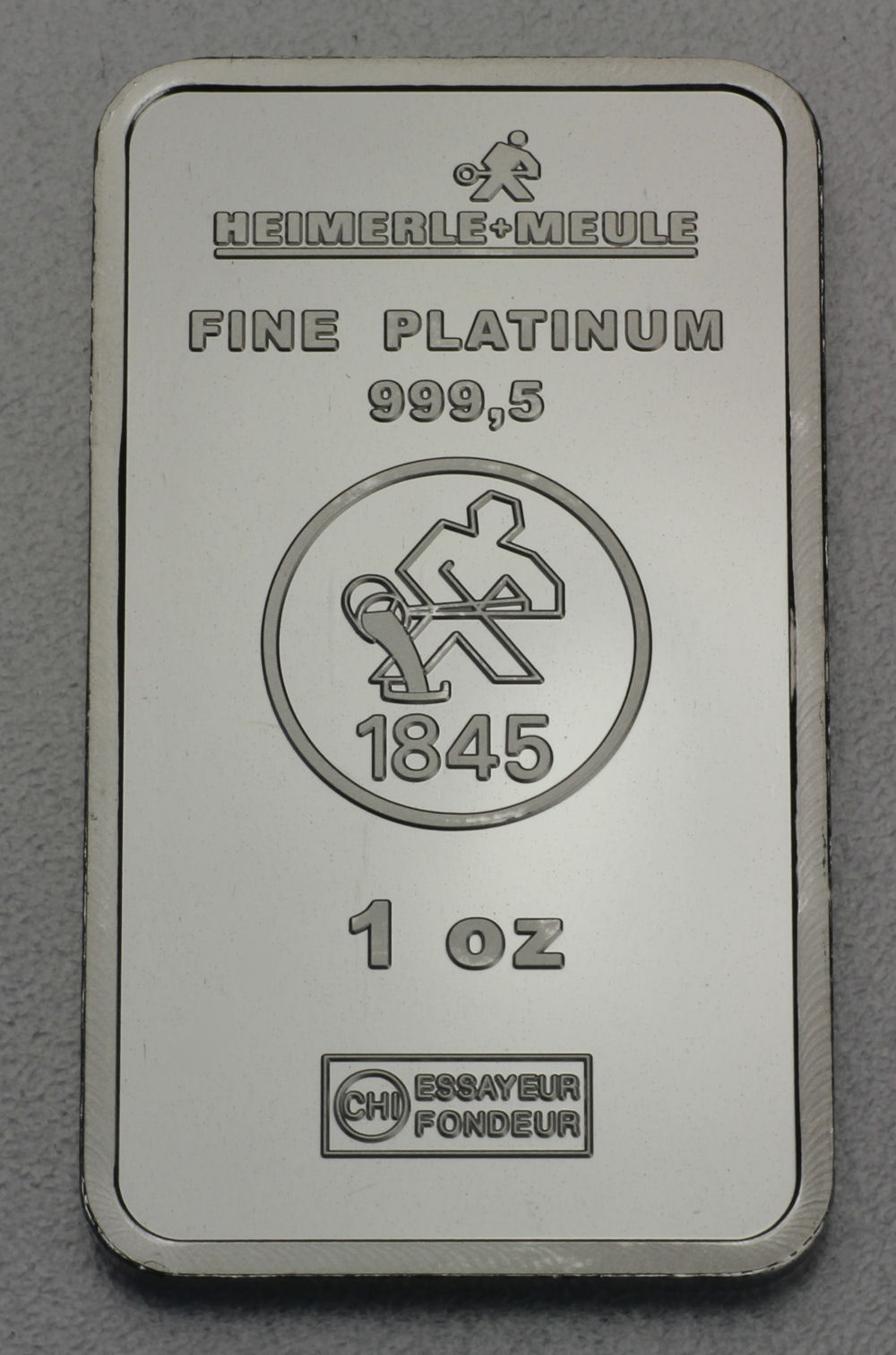 Platinbarren 31,1g  Heimerle+Meule - Detailansicht 1