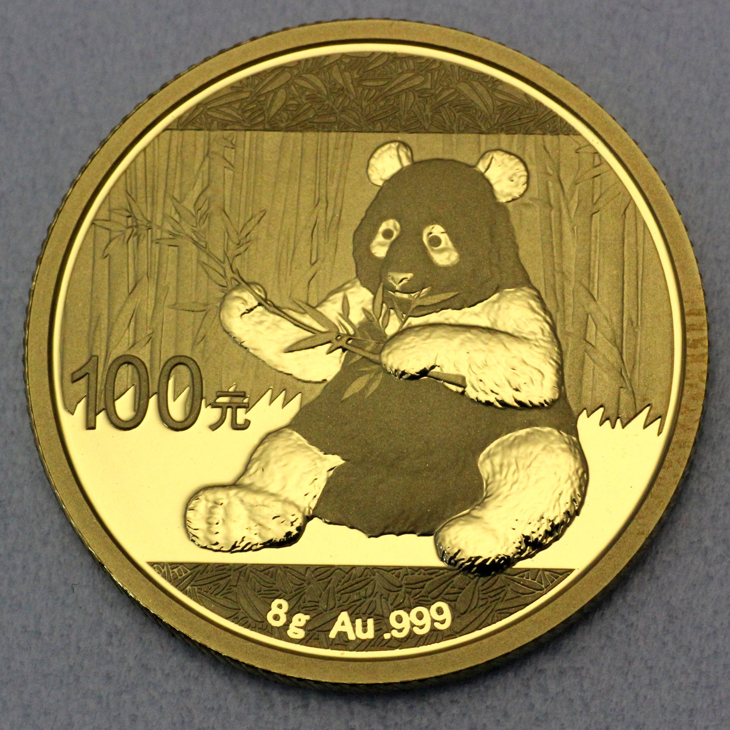 Goldmünze 8g "Panda" 2017 (China) - Hauptansicht