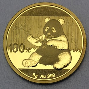 Goldmünze 8g "Panda" 2017 (China) - Hauptansicht