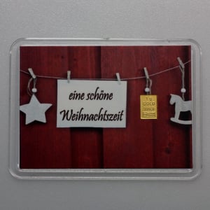 Goldbarren 1g "Schöne Weihnachtszeit" (Motivbox) - Hauptansicht
