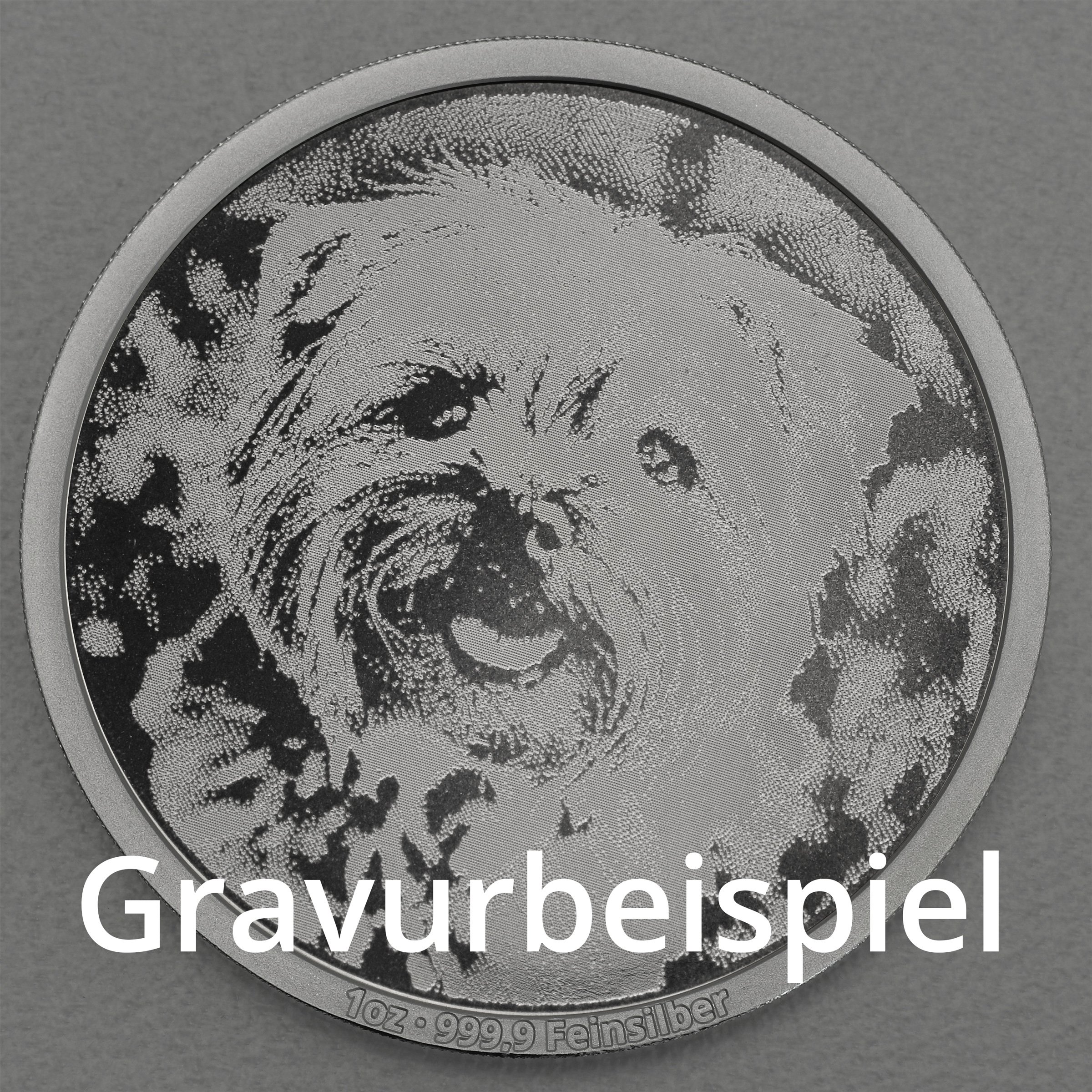 Silbermedaille 1oz "Ihre Wunsch-Fotogravur" - Detailansicht 2