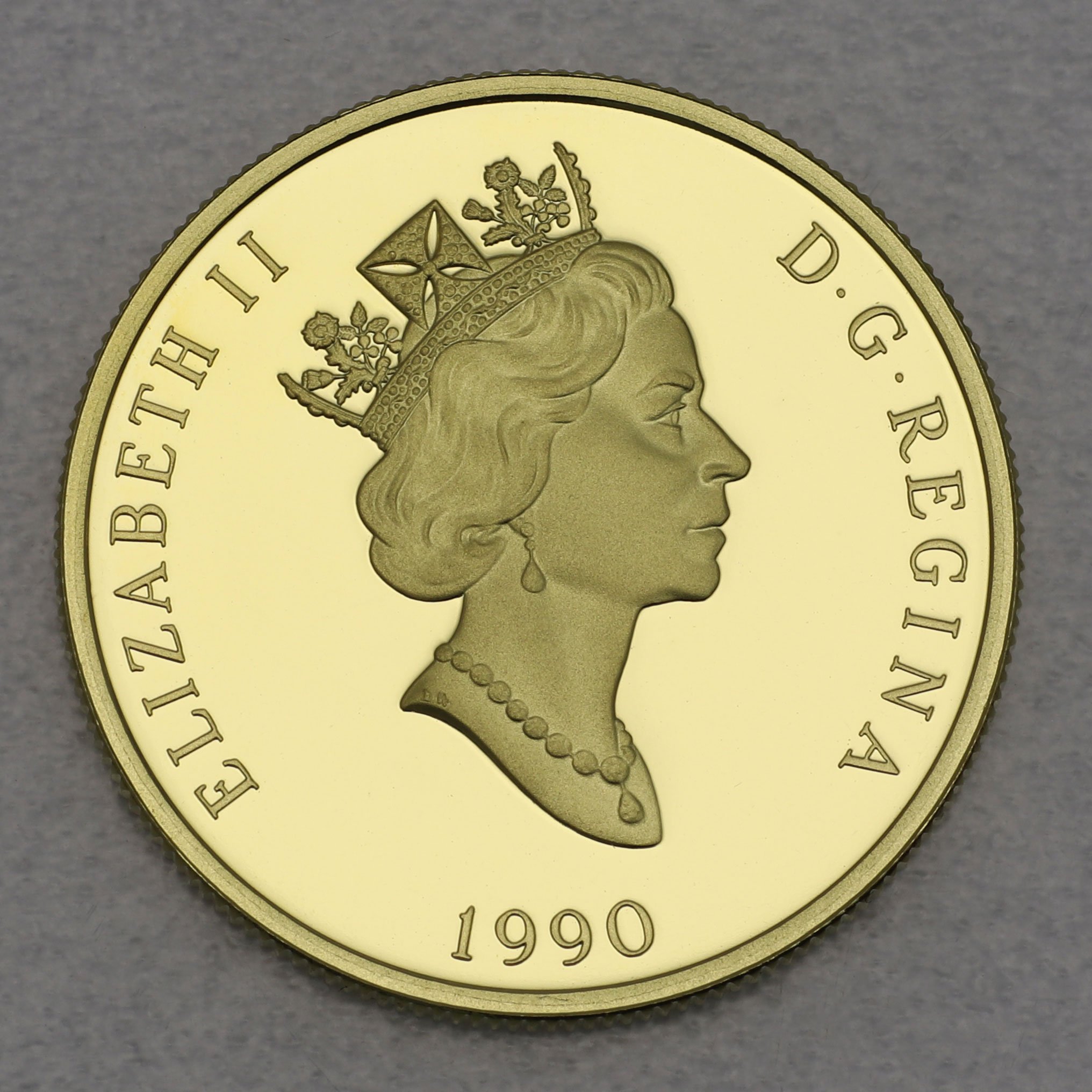Goldmünze 200 Dollar "Kanad. Flagge" 1990 (Kanada) - Detailansicht 1