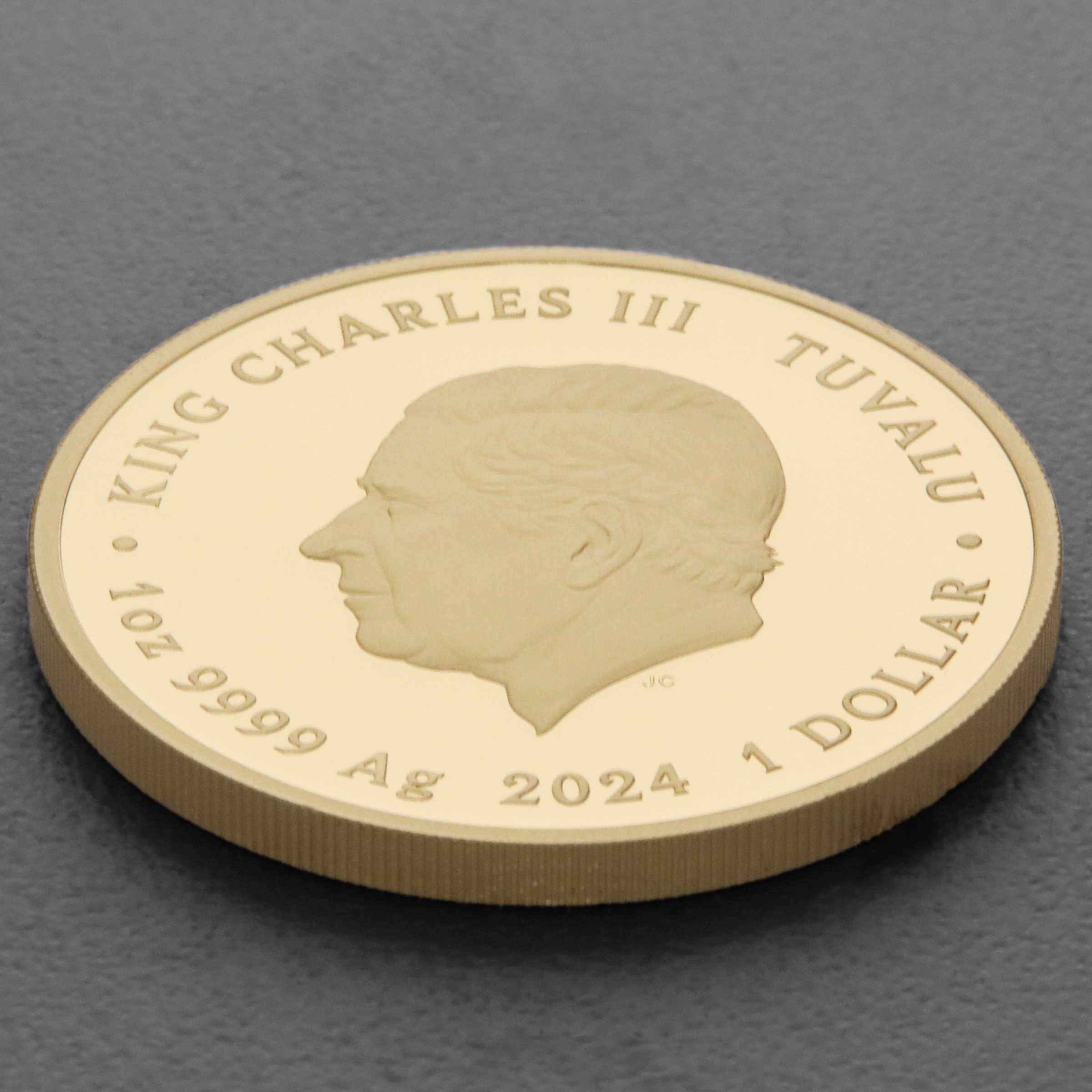 Silbermünzen 1oz +7 x 1/2oz "Roger Moore" 2024 (PP/kol./verg.) Set – 8-teilig James Bond (Tuvalu) - Detailansicht 22