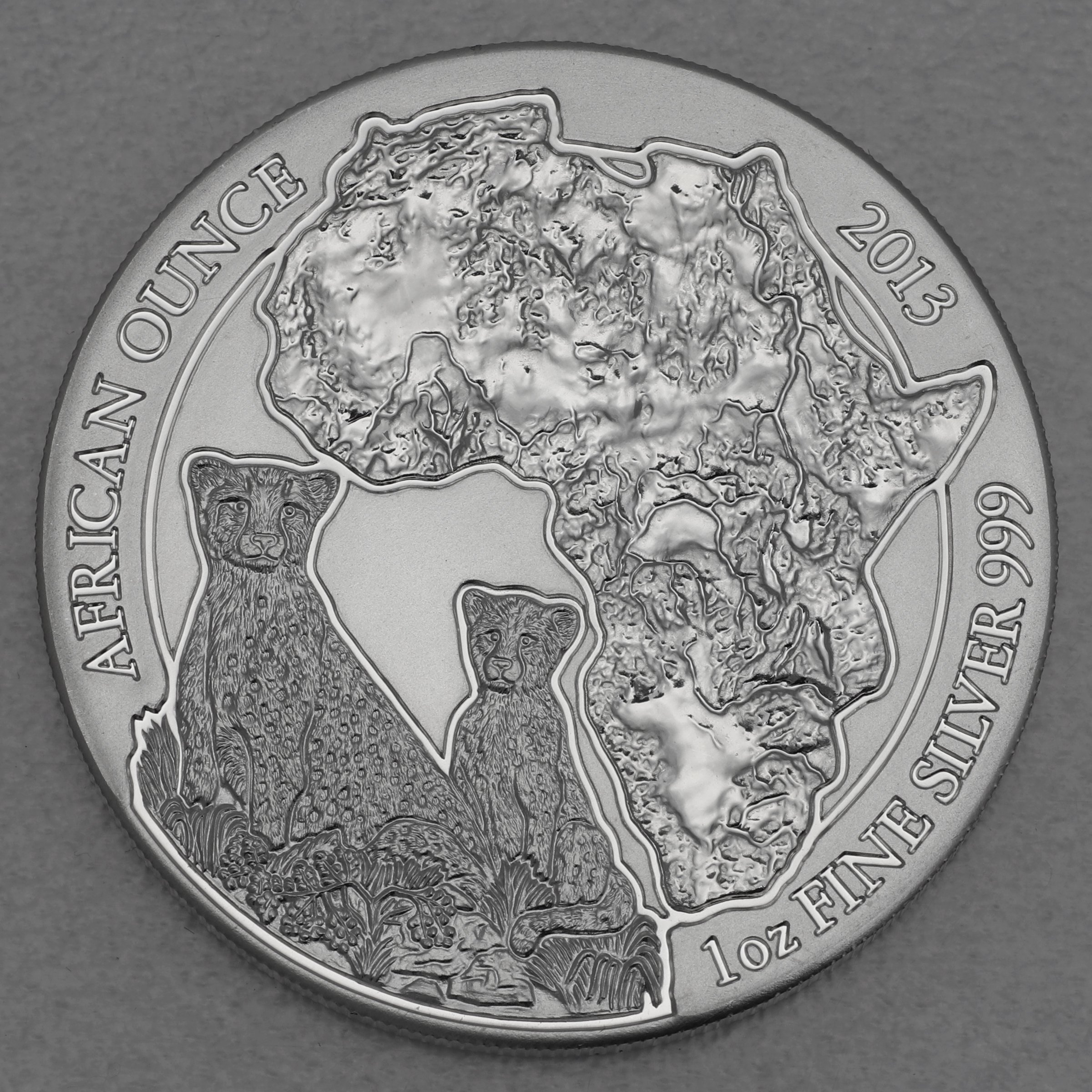 Silbermünze 1oz "Gepard" 2013 African Ounce (Ruanda) - Hauptansicht