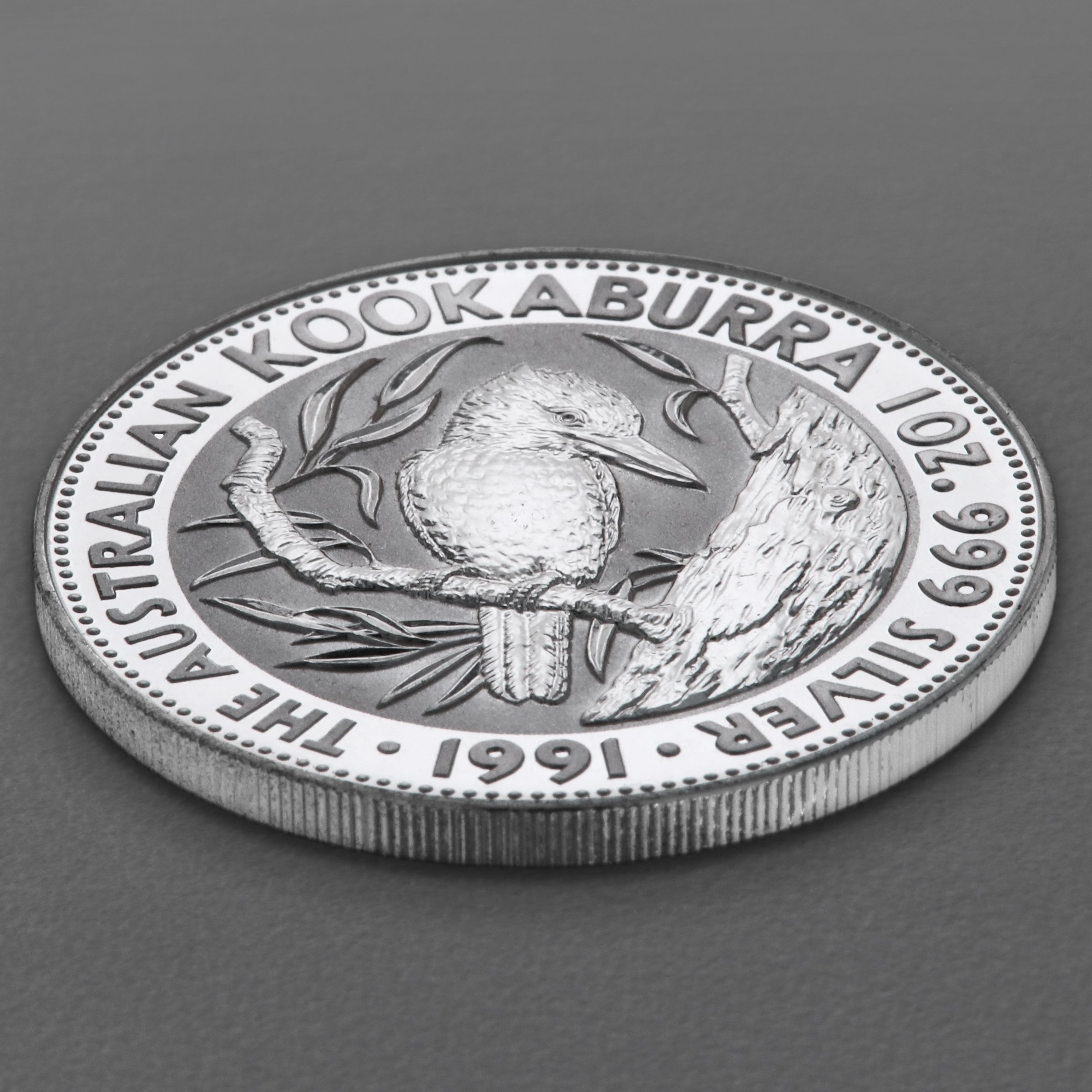 Silbermünze 1oz "Kookaburra" 1991 (Australien) - Detailansicht 2