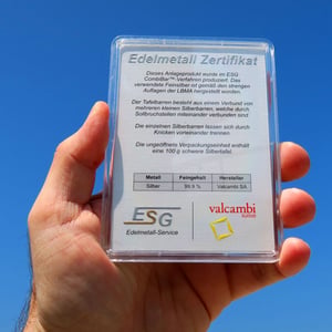 Silbertafel (5x 10g + 50x 1g Ag) "CombiBar-Mix" - Miniaturansicht 2