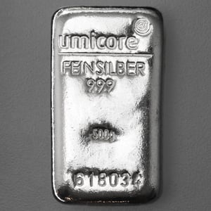 Silberbarren 500g UMICORE (Resale) - Hauptansicht