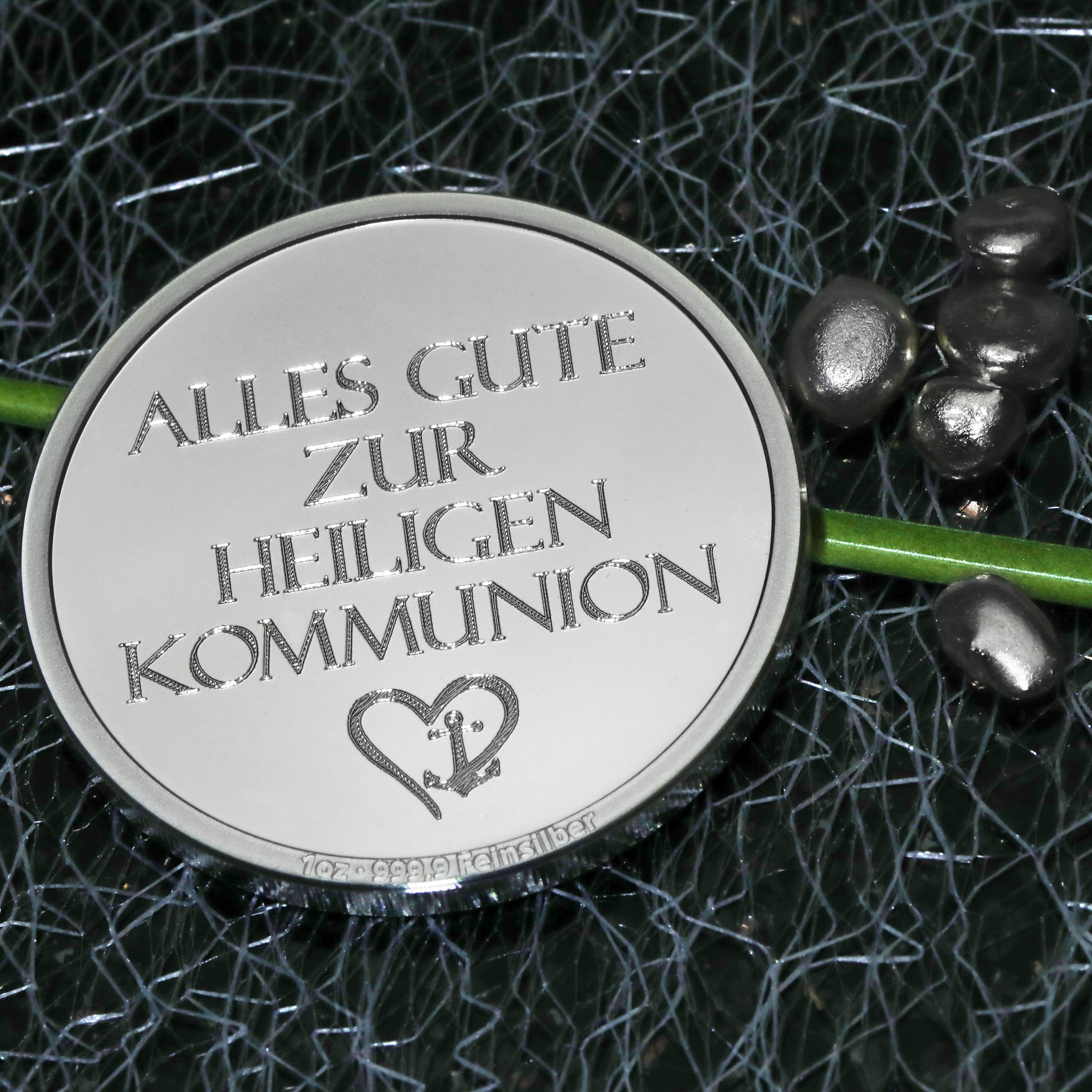 Silbermedaille 1oz "Kommunion" Gravurmedaille - Detailansicht 5