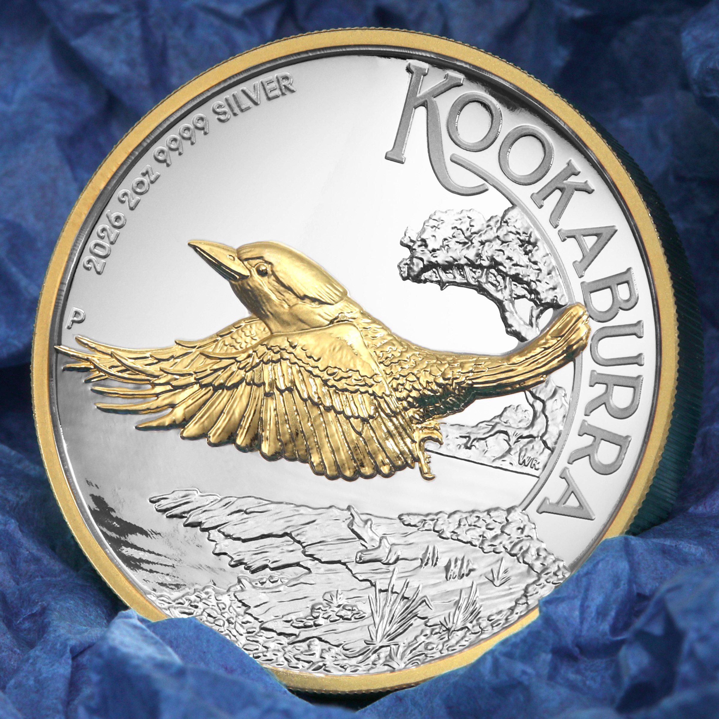Silbermünze 2oz "Kookaburra" 2026 (PP/HR/vergoldet) (Australien) - Detailansicht 5