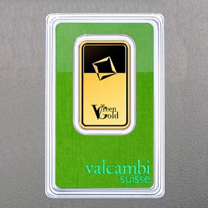 Goldbarren 1oz "Green Gold" VALCAMBI (999,9 Au) - Miniaturansicht 2
