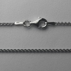Silberkette 925er/42 cm "Zopf-Form" (Sterling) - Hauptansicht