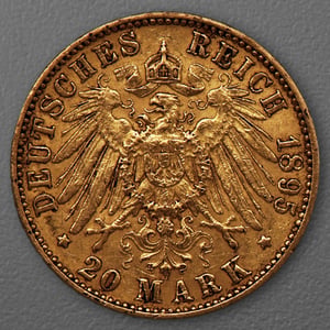 Goldmünze 20 Mark "Stadtwappen Hamburg" 1895-J J.212 (Hamburg) - Miniaturansicht 2