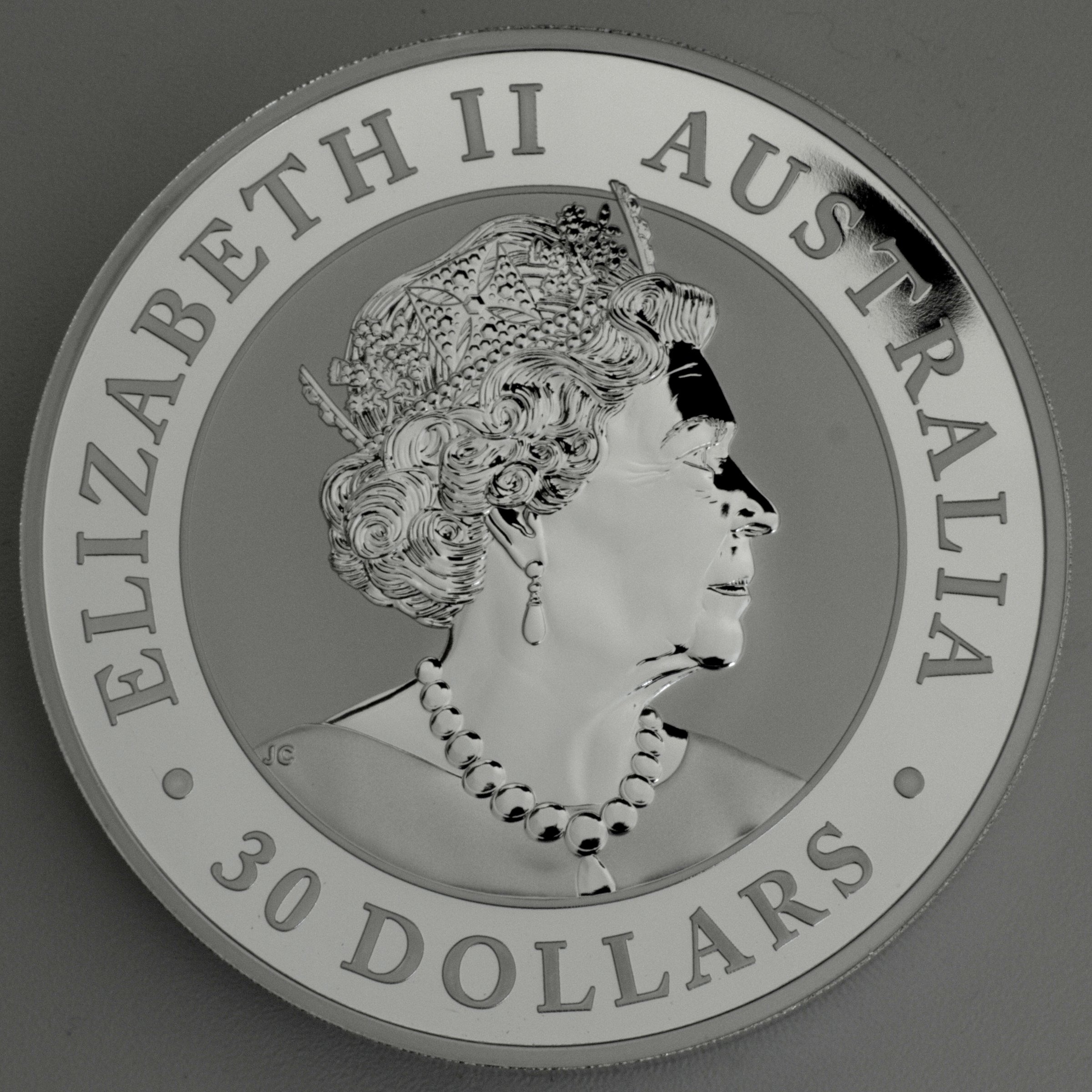 Silbermünze 1kg "Kookaburra" 2019 (Australien) - Detailansicht 1