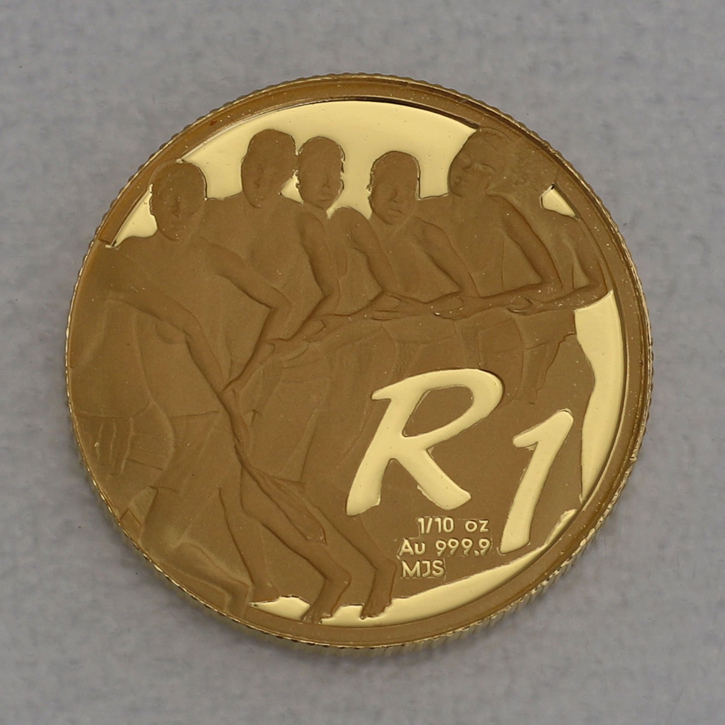 Goldmünze 1/10oz "Afurika Tshipembe" 2004 (PP) Cultural (Südafrika) - Hauptansicht