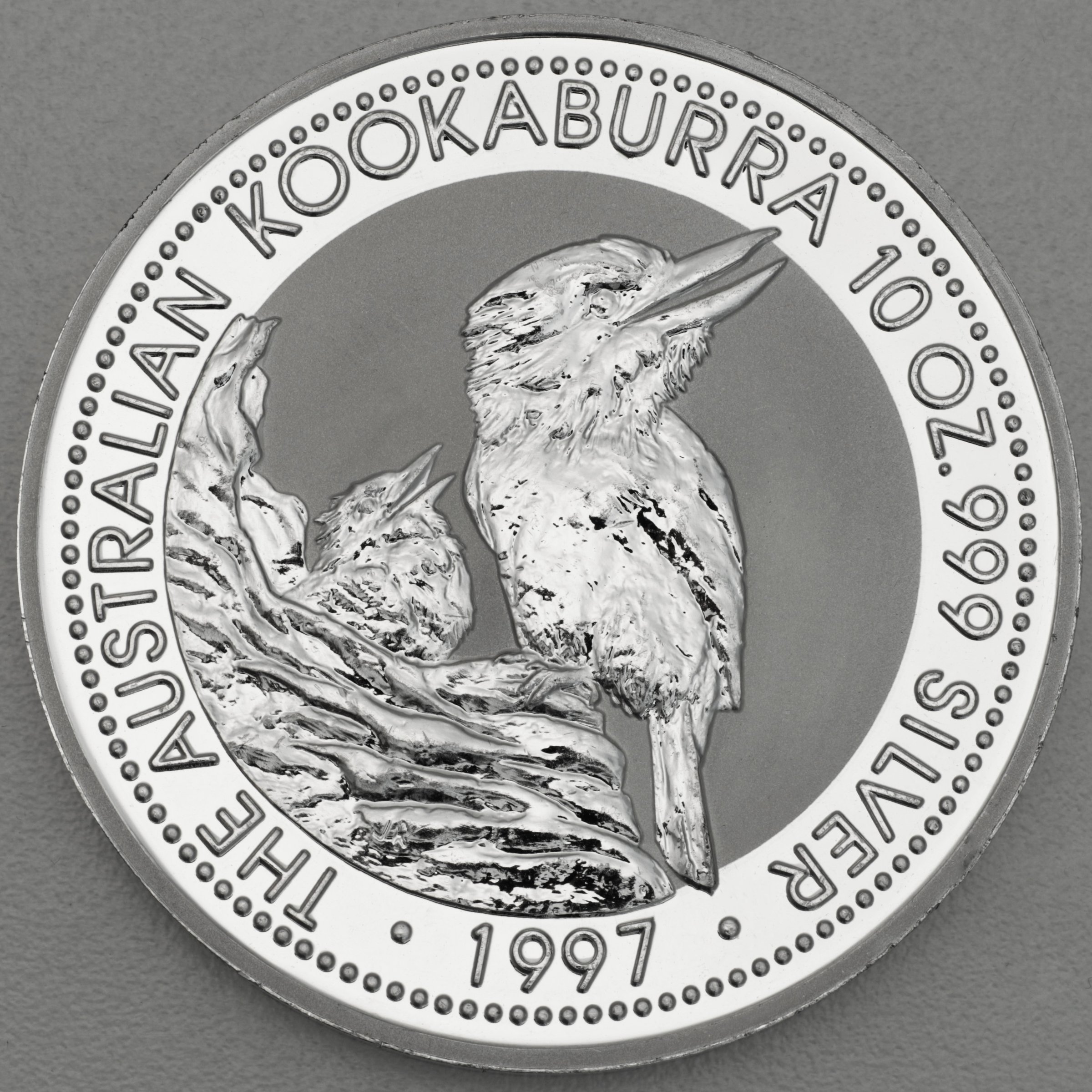Silbermünze 10oz "Kookaburra" 1997 (Australien) - Hauptansicht