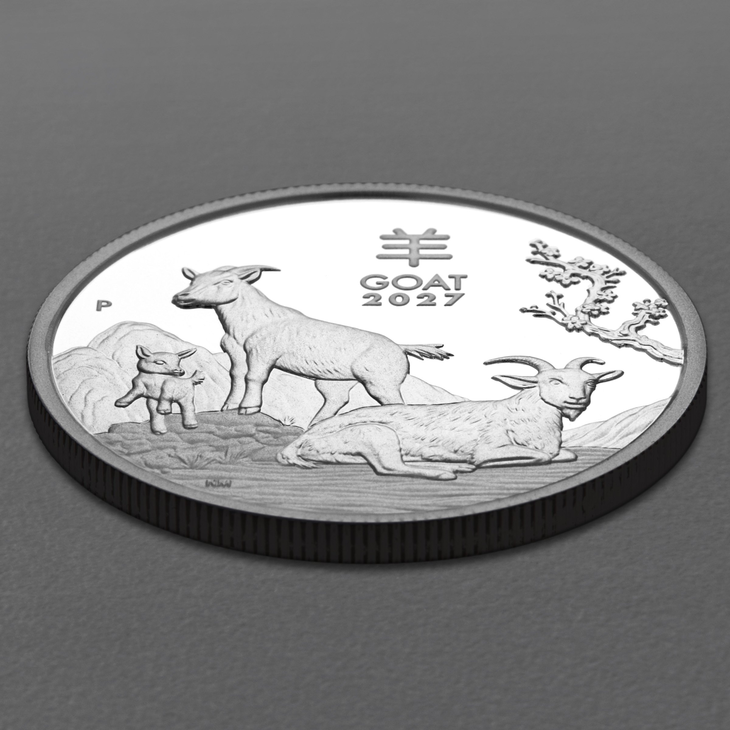 Silbermünze 1/2oz "Ziege" 2027 (PP) Lunar III – Year of the Goat (Australien) - Detailansicht 2