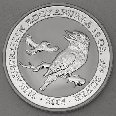 Silbermünze 10oz "Kookaburra" 2004 (Australien) - Hauptansicht