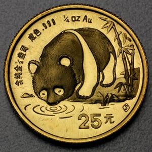 Goldmünze 1/4oz "Panda" 1987 (China) - Hauptansicht