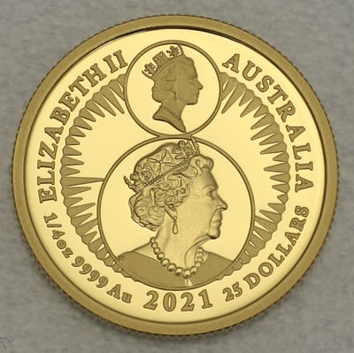 Goldmünze 1/4oz "Känguru/Nugget" 2021 (PP) 35th Anniversary (Australien) - Miniaturansicht 2