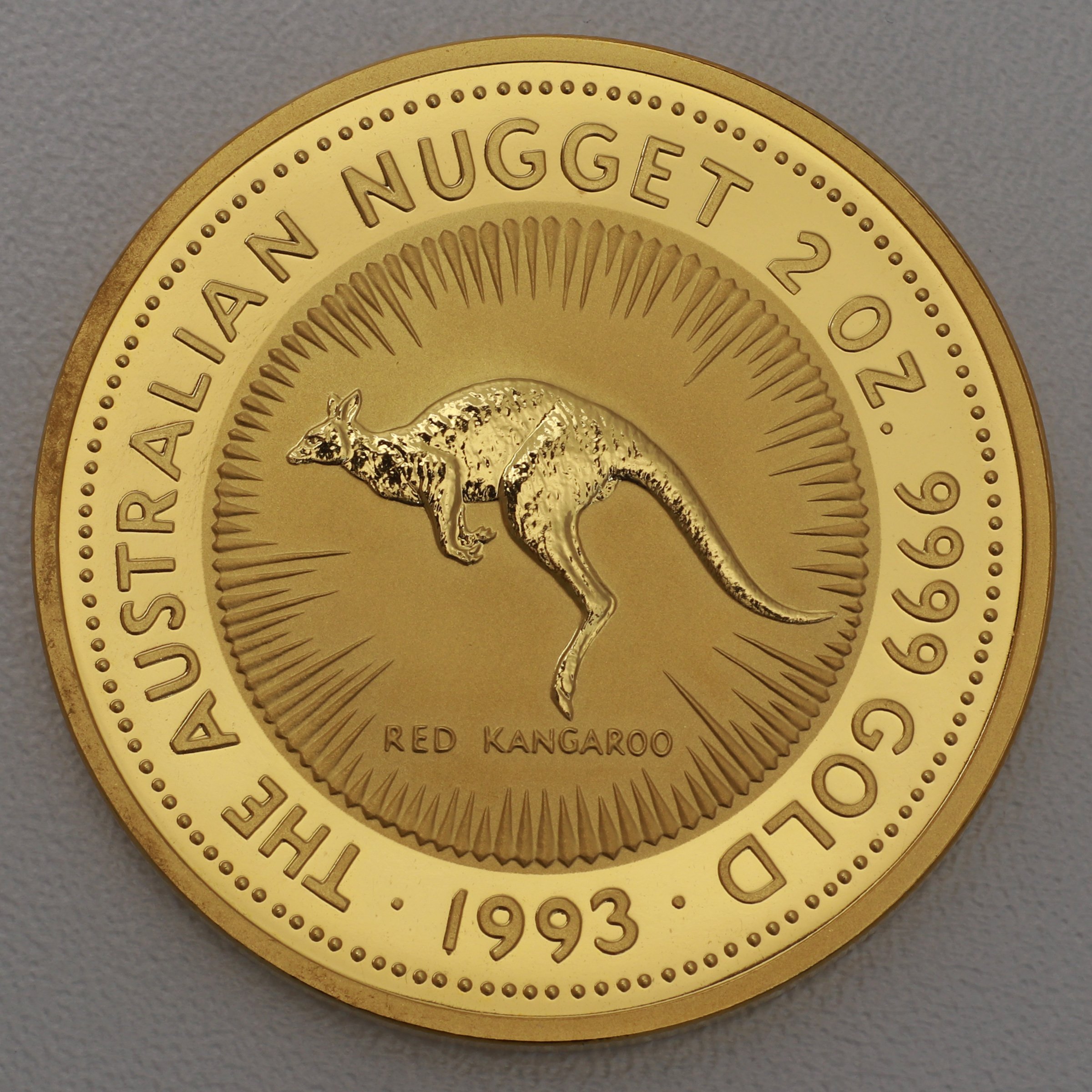Goldmünze 2oz "Känguru" 1993 Australian Nugget (Australien) - Hauptansicht
