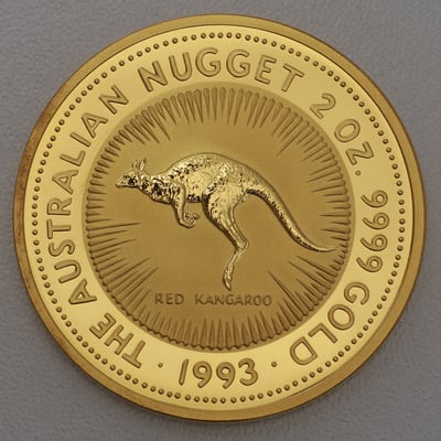 Goldmünze 2oz "Känguru" 1993 Australian Nugget (Australien) - Hauptansicht