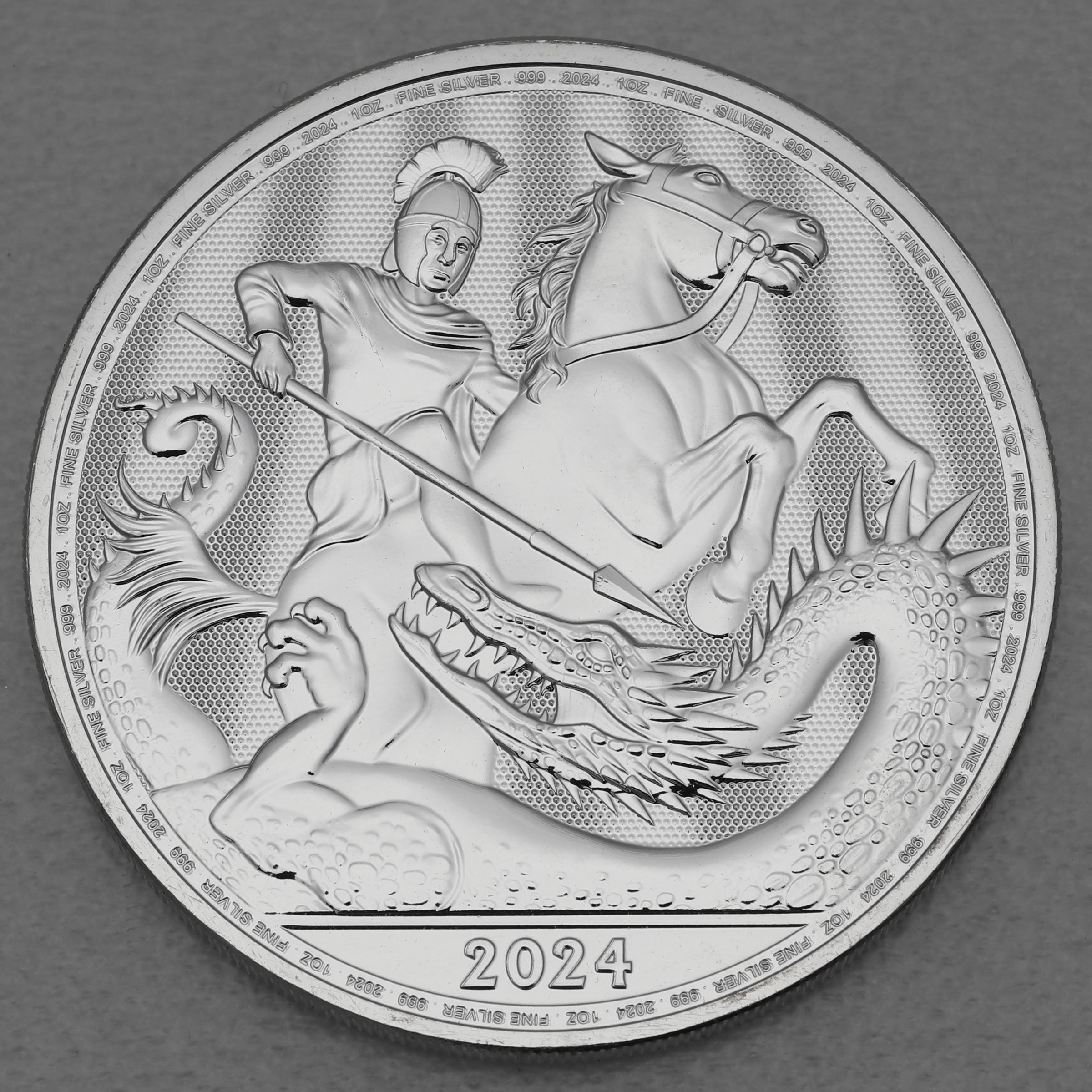 Silbermünze 1oz "St. Georg and the Dragon" 2024 (Großbritannien) - Hauptansicht