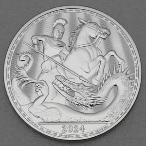 Silbermünze 1oz "St. Georg and the Dragon" 2024 (Großbritannien) - Hauptansicht