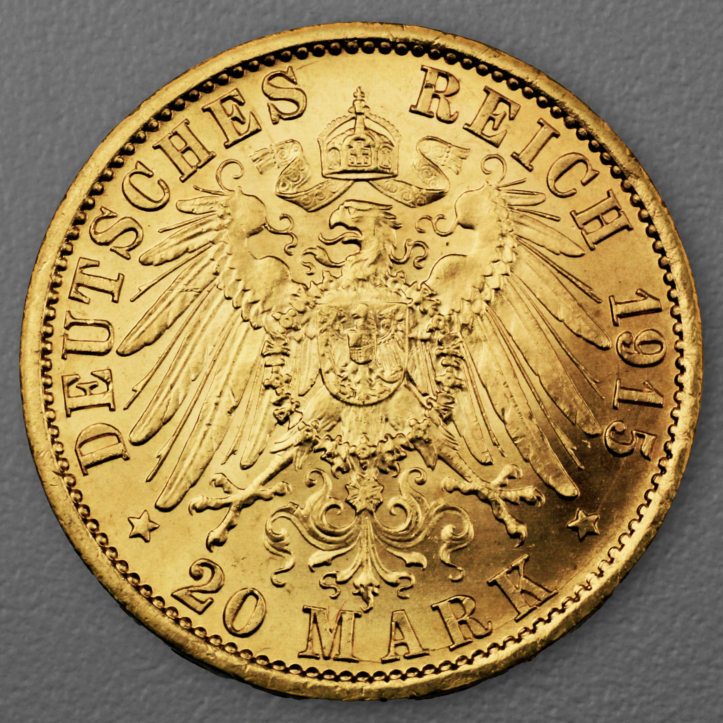 Goldmünze 20 Mark "Wilhelm II. Uniform" 1915-A J.253 (Preußen) - Detailansicht 1