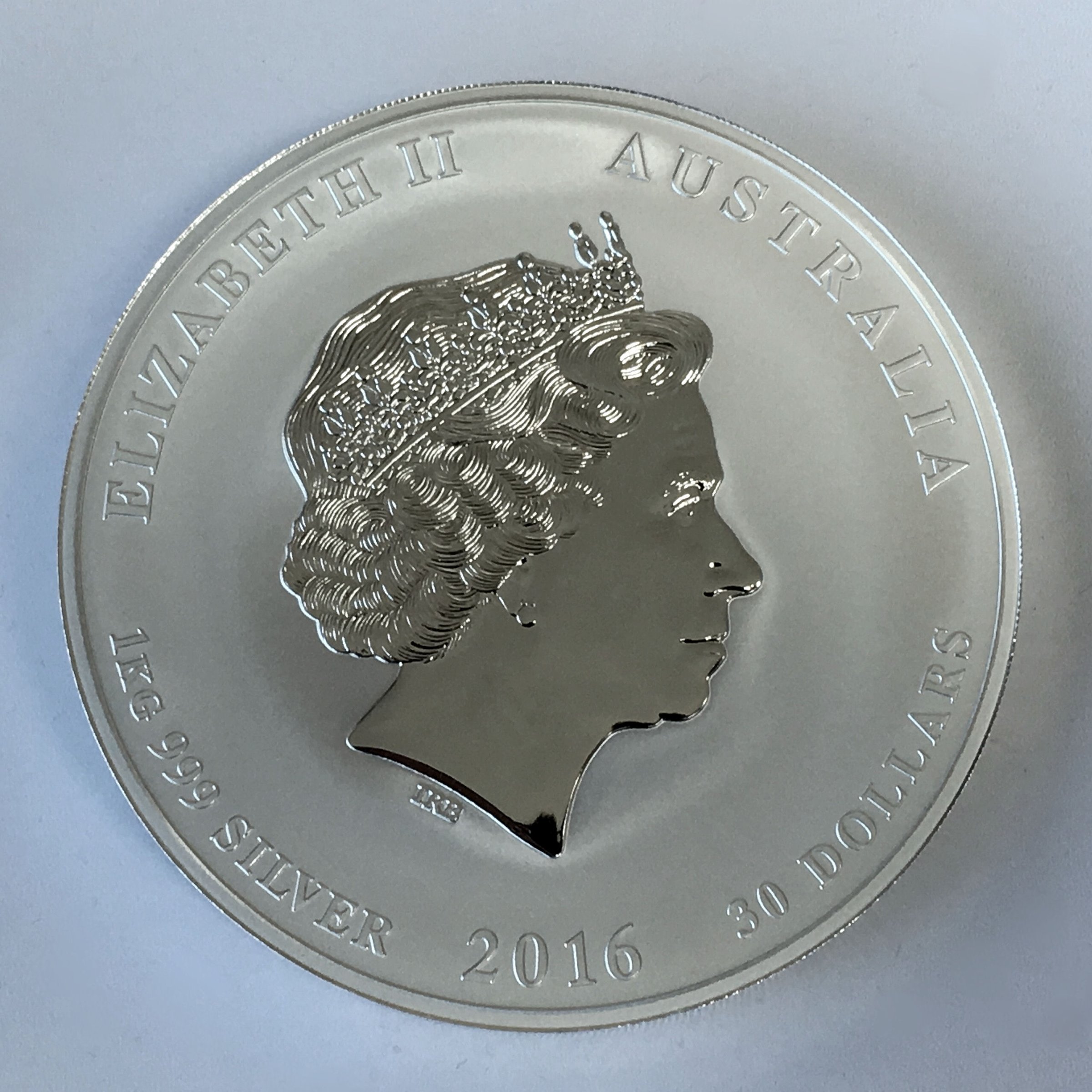 Silbermünze 1kg "Affe" 2016 Lunar II – Year of the Monkey (Australien) - Detailansicht 1