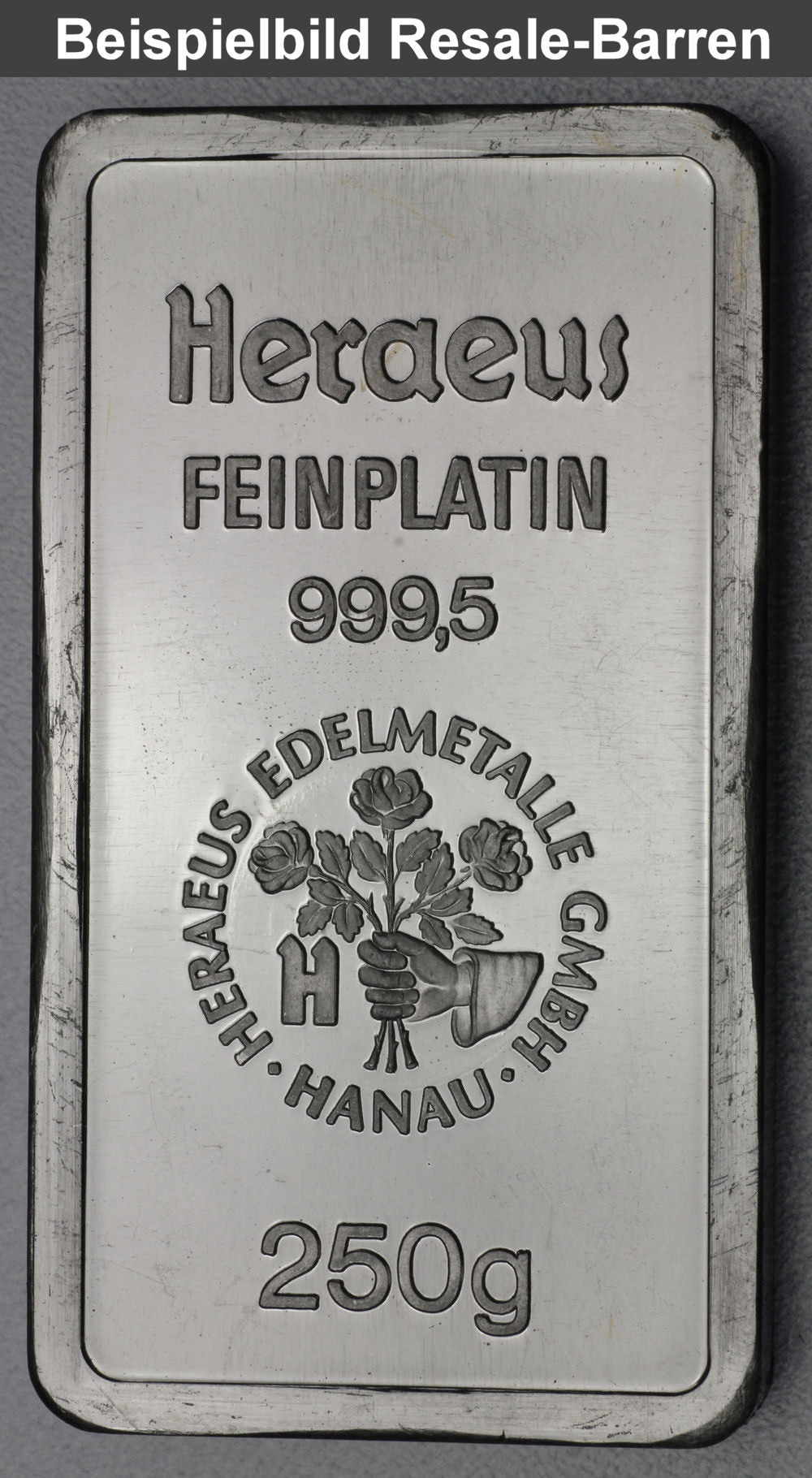 Platinbarren 250g (Resale) - Detailansicht 1