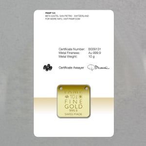 Gold-Schmuckbarren 10g "Bear/Bär" PAMP - Miniaturansicht 7