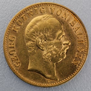 Goldmünze 10 Mark "Georg" (Sachsen) - Hauptansicht
