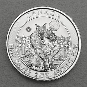 Silbermünze 2oz "Werwolf" 2021 Creatures of the North (Kanada) - Hauptansicht