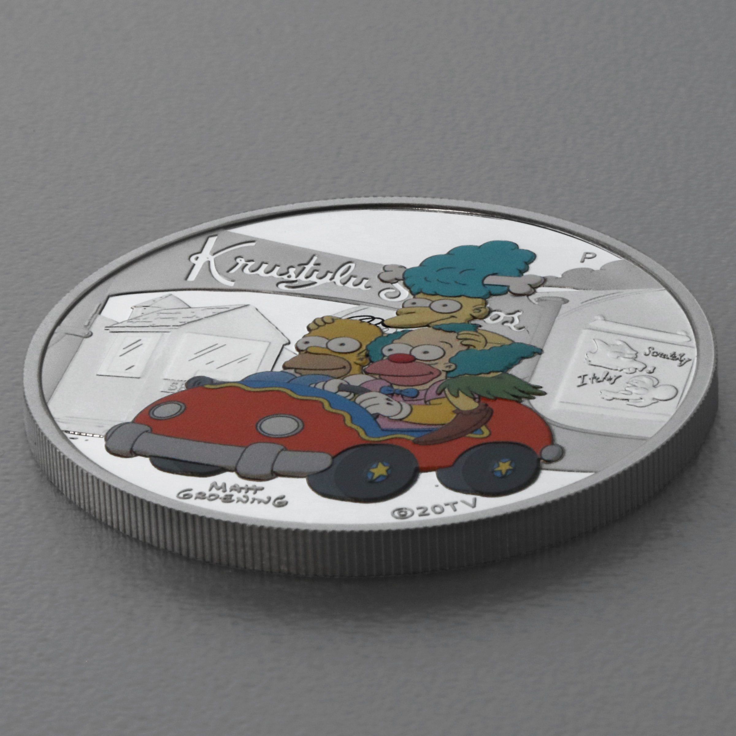 Silbermünze 1oz "Krustylu Studios" 2022 The Simpsons diff. (Tuvalu) - Detailansicht 2