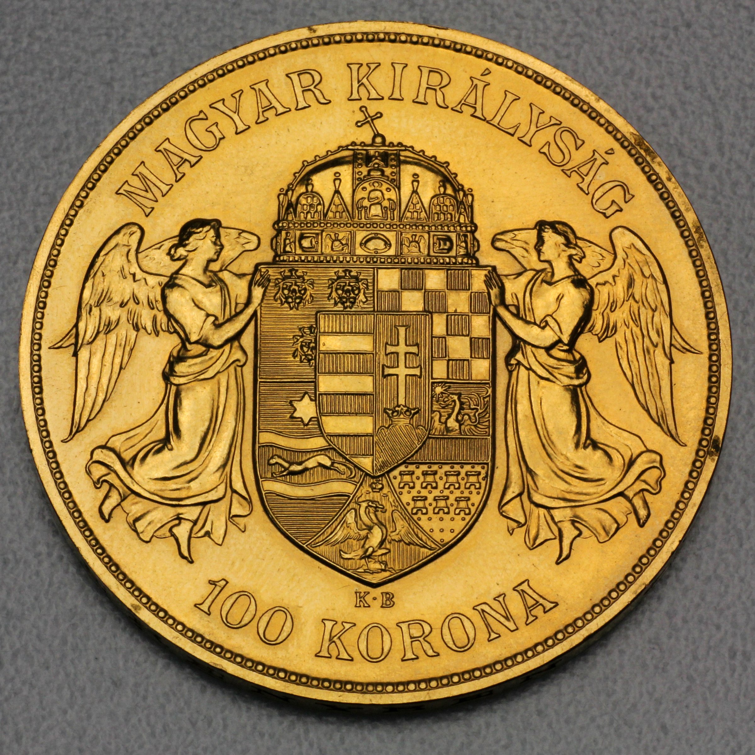 Goldmünze 100 Korona "Franz Joseph I." 1908 Nachprägung (Ungarn-Österreich) - Detailansicht 1