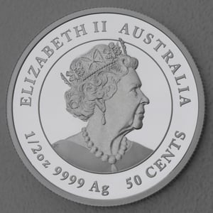 Silbermünze 1/2oz "Hase" 2023 (PP) Lunar III – Year of the Rabbit (Australien) - Miniaturansicht 2