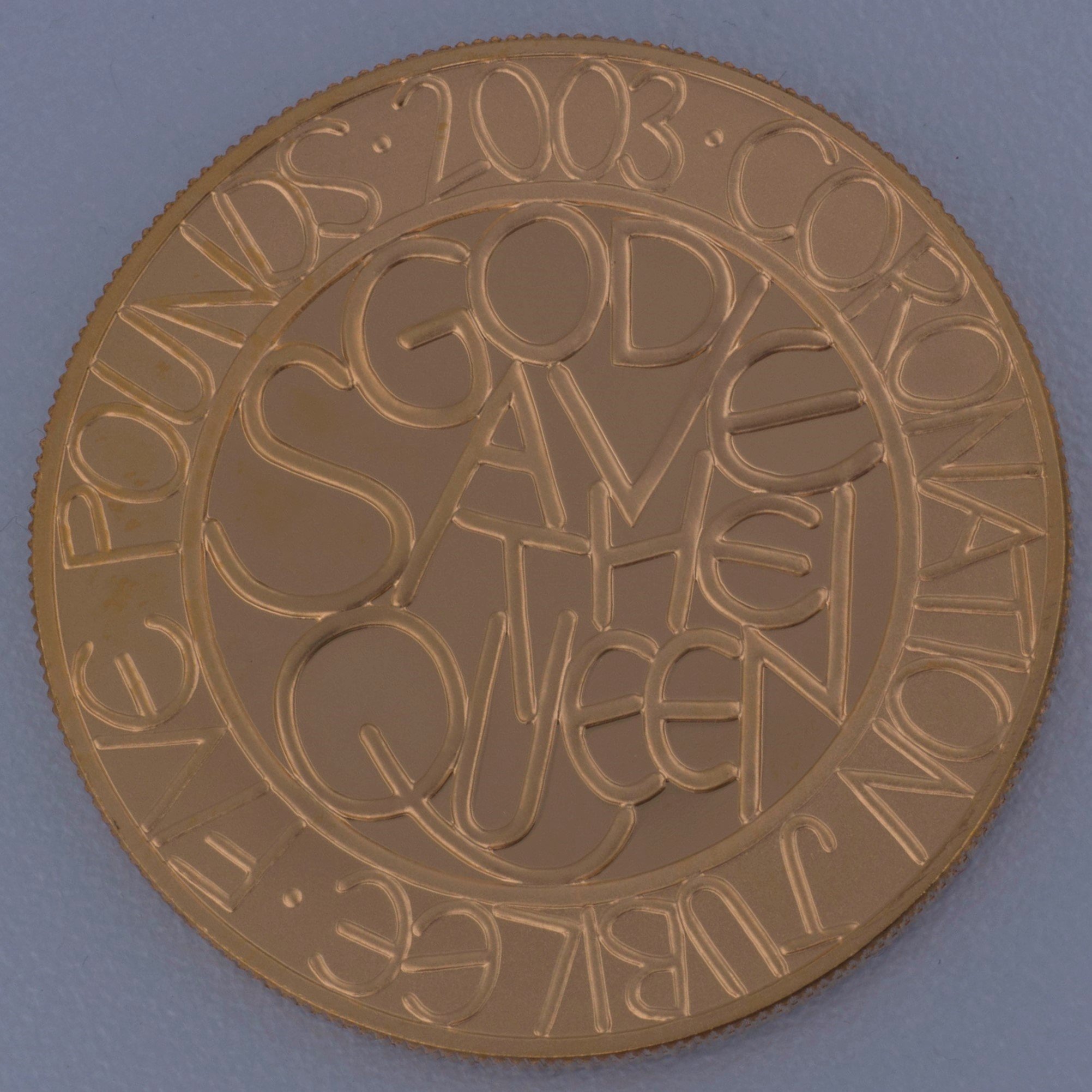 Goldmünze 5 Sovereign "Elizabeth II." 2003 (Großbritannien) - Detailansicht 1